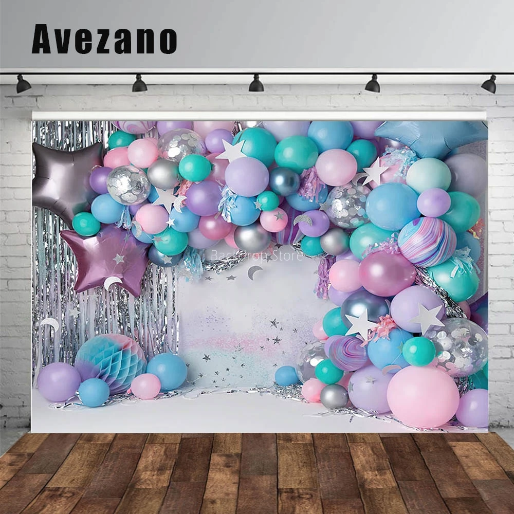 Avezano Birthday Party Baby Shower Decor Backdrops Newborn Chlid Colorful Balloons Starry Sky Photography Backgrounds Photocall
Avezano Birthday Party Baby Shower Decor Backdrops Newborn Chlid Colorful Balloons Starry Sky Photography Backgrounds Photocall