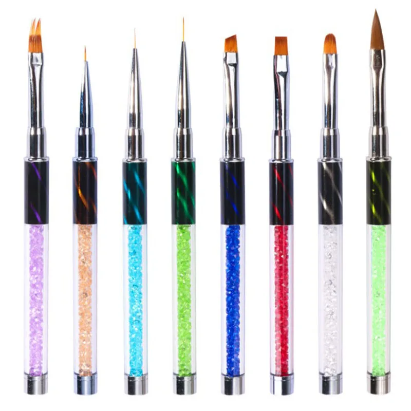 pencil brush for nails Gel acrylic nail brush Drawing Pen Paint colored drawing, pull line and pen set with nail art brush tool 
pencil brush for nails Gel acrylic nail brush Drawing Pen Paint colored drawing, pull line and pen set with nail art brush tool