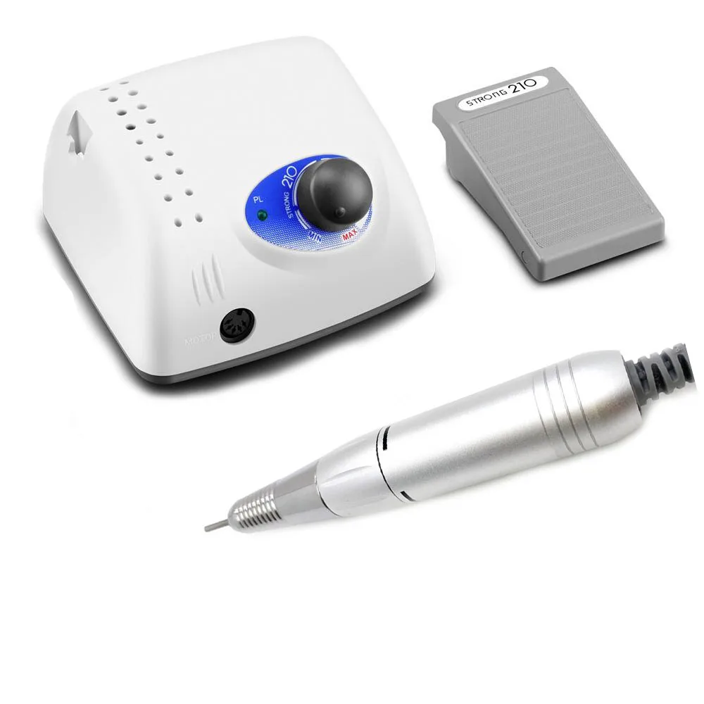 Strong 210 35000RPM Nail Drill 65W Manicure Machine Pedicure Kit Electric Strong Nails Art Tool Handpiece Nail File Equipment
Strong 210 35000RPM Nail Drill 65W Manicure Machine Pedicure Kit Electric Strong Nails Art Tool Handpiece Nail File Equipment