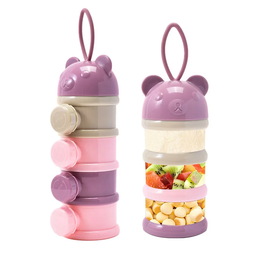 3 Or 4-layers Bear Style Portable Baby Food Storage Box Essential Cereal Cartoon Infant Milk Powder Box Toddle Snacks Container
3 Or 4-layers Bear Style Portable Baby Food Storage Box Essential Cereal Cartoon Infant Milk Powder Box Toddle Snacks Container