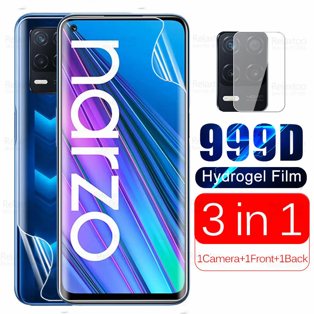 Гидрогелевая мягкая пленка 3 в 1 для Oppo Realme, Narzo 30 5G Realmi, Narzo30, 6,5 дюйма, задняя и Передняя защитная пленка для экрана, не стекло
Гидрогелевая мягкая пленка 3 в 1 для Oppo Realme, Narzo 30 5G Realmi, Narzo30, 6,5 дюйма, задняя и Передняя защитная пленка для экрана, не стекло