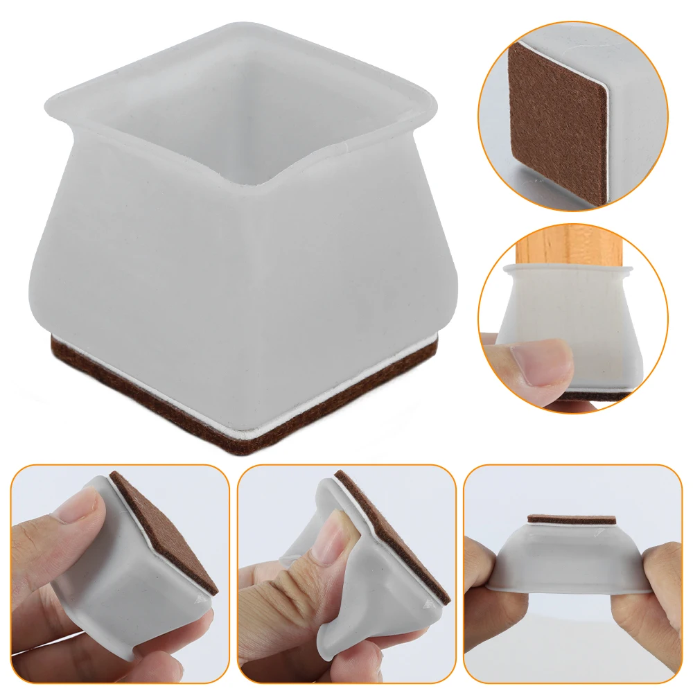24pcs Chair Leg Floor Protector Silicone Chair Leg Cover Pads Anti-slip Square Furniture Feet Caps Hardwood Floor Protection
24pcs Chair Leg Floor Protector Silicone Chair Leg Cover Pads Anti-slip Square Furniture Feet Caps Hardwood Floor Protection