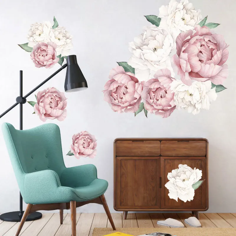 Peony Rose Flowers Print Wallpaper Stickers Art Nursery Decals For Kids Living Room Interior Decoration Decals Wall Sticker
Peony Rose Flowers Print Wallpaper Stickers Art Nursery Decals For Kids Living Room Interior Decoration Decals Wall Sticker