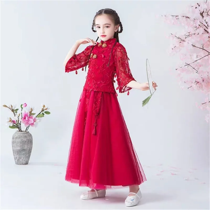 2019Autumn Winter New Chinese Style Children girls Han clothing Dress For Birthday Wedding Party Kids Elegant Qipao Dress Sets
2019Autumn Winter New Chinese Style Children girls Han clothing Dress For Birthday Wedding Party Kids Elegant Qipao Dress Sets