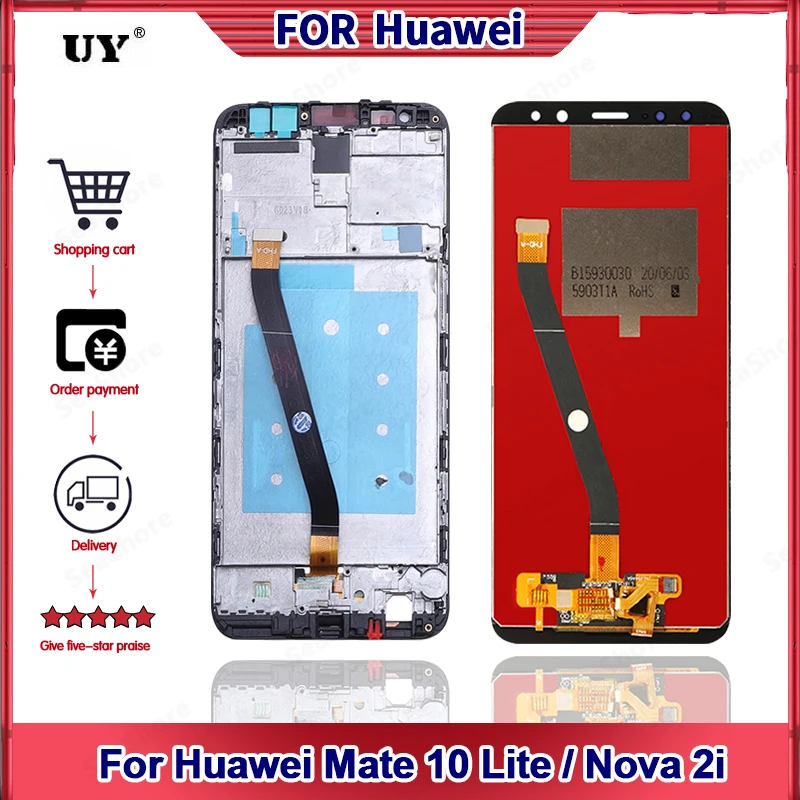 Original Display For HUAWEI Mate 10 Lite Display Touch Screen For HUAWEI Nova 2i LCD Display Digitizer Replacement Parts RNE-L21
Original Display For HUAWEI Mate 10 Lite Display Touch Screen For HUAWEI Nova 2i LCD Display Digitizer Replacement Parts RNE-L21