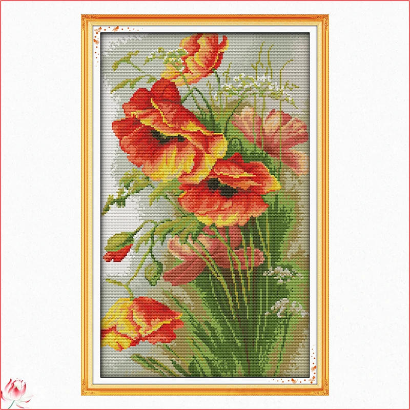 Joy Sunday Beautiful Poppy 14CT 11CT Counted And Stamped Home Decor Needlework Needlepoint Cross Stitch Kits The Gift Of Love
Joy Sunday Beautiful Poppy 14CT 11CT Counted And Stamped Home Decor Needlework Needlepoint Cross Stitch Kits The Gift Of Love