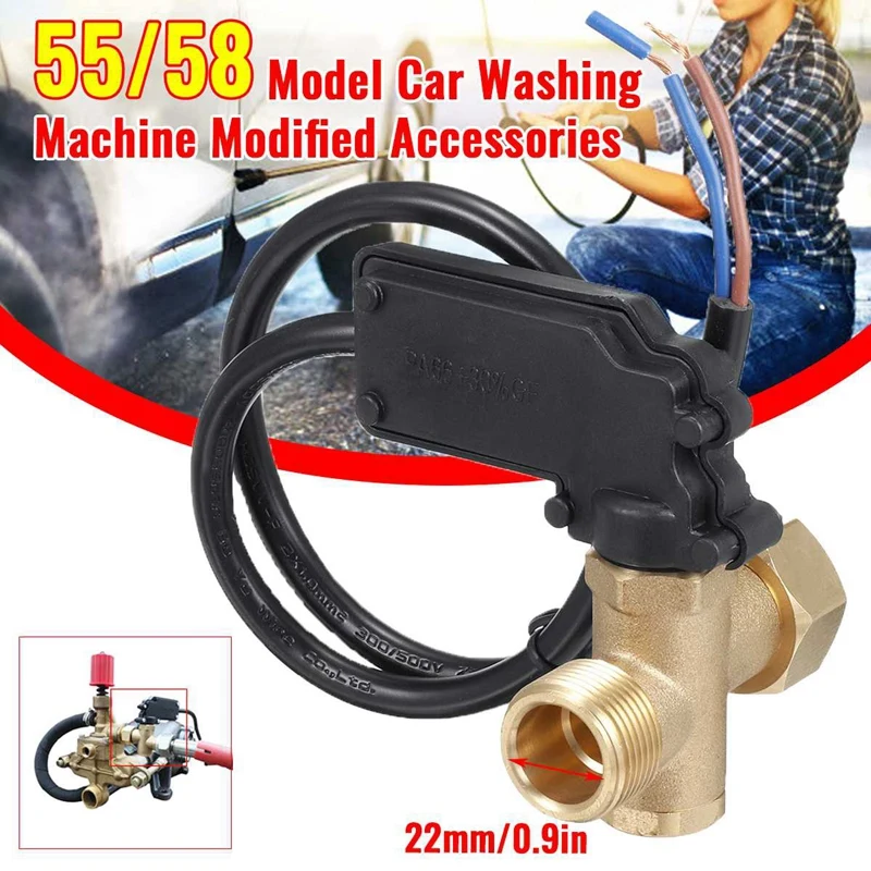 220V Automatic Water Pressure Sensing Switch Device 55/58 Model Car Washing Machine Automatically Start/Stop Accessories
220V Automatic Water Pressure Sensing Switch Device 55/58 Model Car Washing Machine Automatically Start/Stop Accessories
