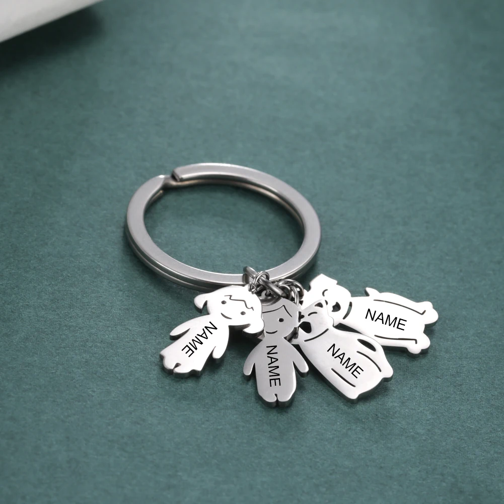 Sipuris Custom Boy Girl Dog Cat Name Keychain Personalized Engrave Child Name Key Ring Stainless Steel Key chain For Family Gift
Sipuris Custom Boy Girl Dog Cat Name Keychain Personalized Engrave Child Name Key Ring Stainless Steel Key chain For Family Gift