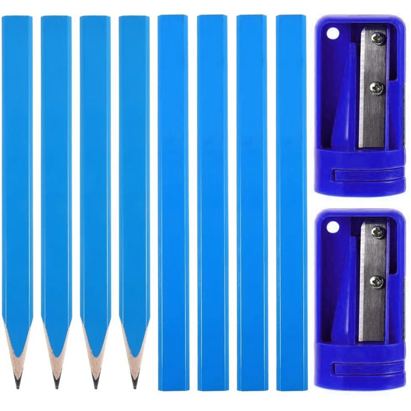 24Pcs Woodworking Pencil Set, Flat Carpenter Marking Pencil, With 2Pcs Pencil Sharpener, For Woodworking Marking Tools
24Pcs Woodworking Pencil Set, Flat Carpenter Marking Pencil, With 2Pcs Pencil Sharpener, For Woodworking Marking Tools