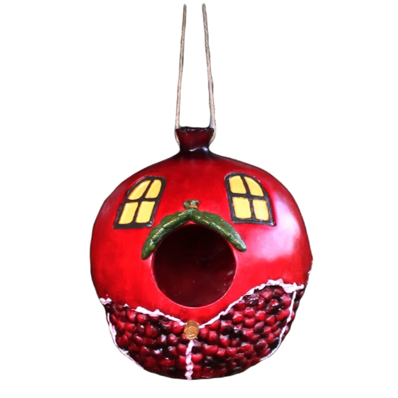 2022 New Creative Pomegranate Shaped Resin Crafts Bird House Outdoor Winter Warm Hanging Hummingbird Nest Garden Backyard Patio
2022 New Creative Pomegranate Shaped Resin Crafts Bird House Outdoor Winter Warm Hanging Hummingbird Nest Garden Backyard Patio