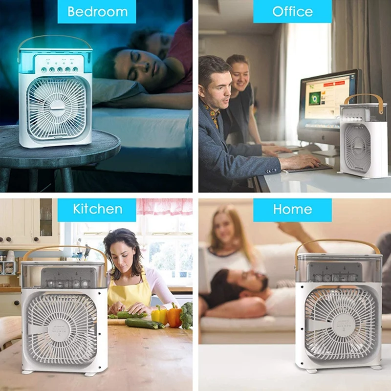 Portable Air Conditioner Fan USB Desk Fan Mini Evaporative Air Cooler Fan with 7 Colors Lights Personal Air Cooler
Portable Air Conditioner Fan USB Desk Fan Mini Evaporative Air Cooler Fan with 7 Colors Lights Personal Air Cooler