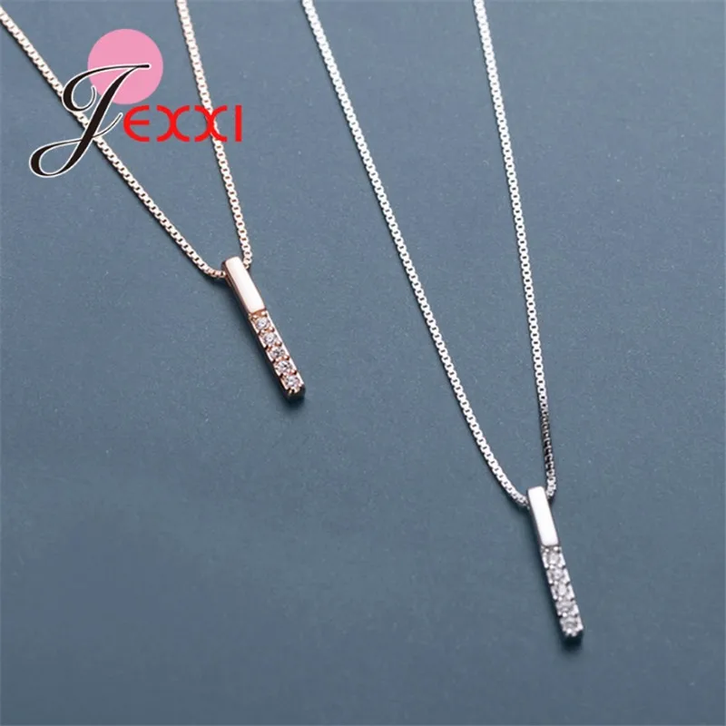 New Arrival 925 Sterling Silver Necklaces For Women Lover's Simple Long Stick Pendant Necklaces Big Promotion
New Arrival 925 Sterling Silver Necklaces For Women Lover's Simple Long Stick Pendant Necklaces Big Promotion
