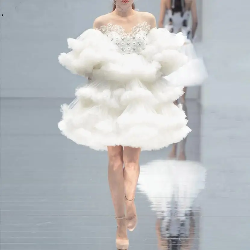 Новое короткое платье для выпускного коллекции Haute Couture, новинка 2022, белое коктейльное платье из тюля с оборками, Короткие многоярусные шика...
Новое короткое платье для выпускного коллекции Haute Couture, новинка 2022, белое коктейльное платье из тюля с оборками, Короткие многоярусные шика...