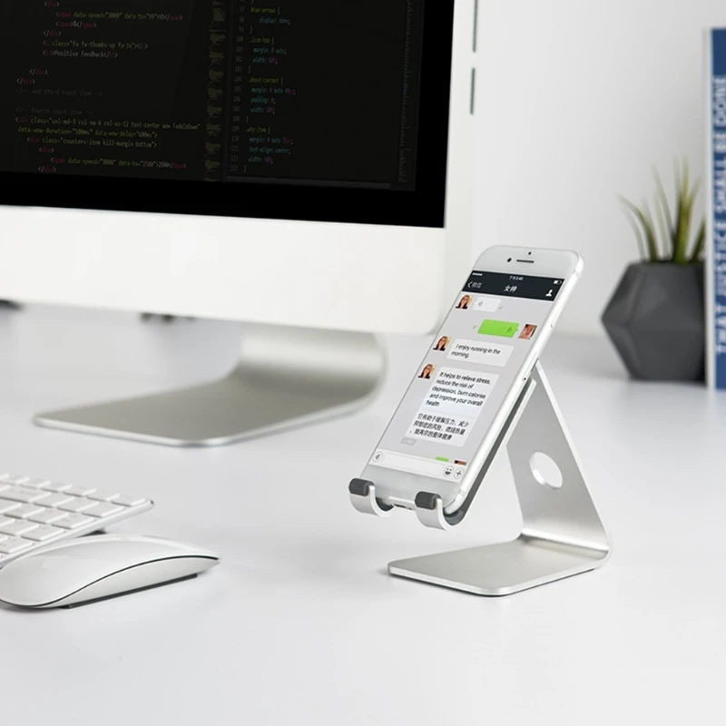 H7JF Aluminum Cell Phone/Tablets Stand, Non Slip Cradle Dock Holder Stable Desktop Stand Compatible With All Mobile Phones
H7JF Aluminum Cell Phone/Tablets Stand, Non Slip Cradle Dock Holder Stable Desktop Stand Compatible With All Mobile Phones