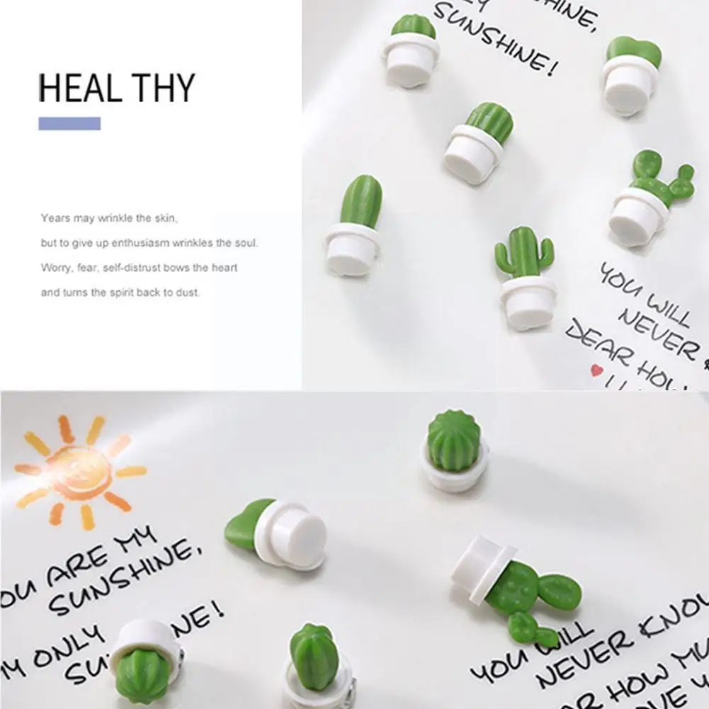 6Pcs/Set 3D Cute Succulent Plant Message Board And Reminder For Kitchen Fridge Magnet Button Cactus Decoration Gadget Tool X3A0
6Pcs/Set 3D Cute Succulent Plant Message Board And Reminder For Kitchen Fridge Magnet Button Cactus Decoration Gadget Tool X3A0