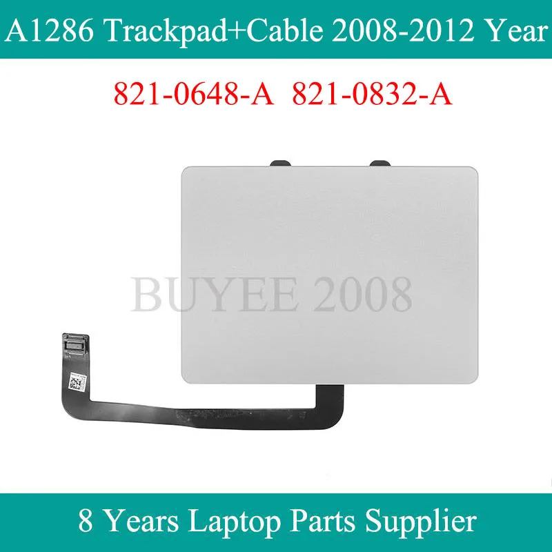 A1286 Trackpad + Cable 821-0648-A 821-0832-A For Macbook Pro 15.4" 15" A1286 Touchpad Cable 2008 2009 2010 2011 2012 Year
A1286 Trackpad + Cable 821-0648-A 821-0832-A For Macbook Pro 15.4" 15" A1286 Touchpad Cable 2008 2009 2010 2011 2012 Year