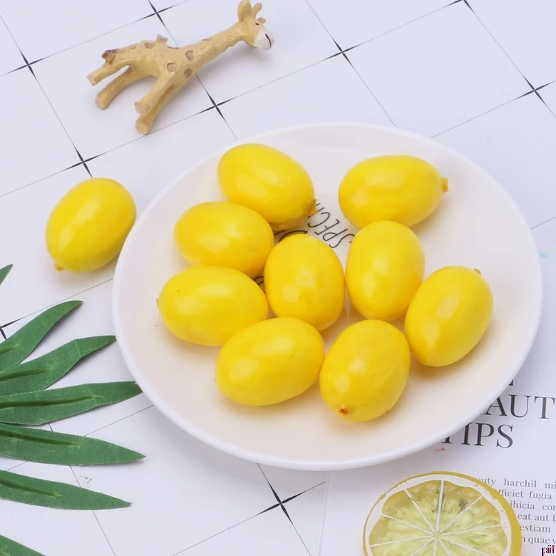20 шт реалистичные искусственные лимоны фрукты дикие вечерние украшения для дома