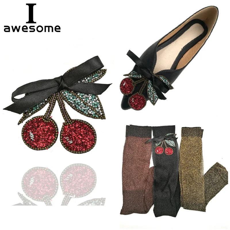 DIY Glass Fruit Cherry Rhinestone Bridal Wedding Party Shoes Accessories High Heels Sandals Boots Flat Shining Shoe Decorations
DIY Glass Fruit Cherry Rhinestone Bridal Wedding Party Shoes Accessories High Heels Sandals Boots Flat Shining Shoe Decorations