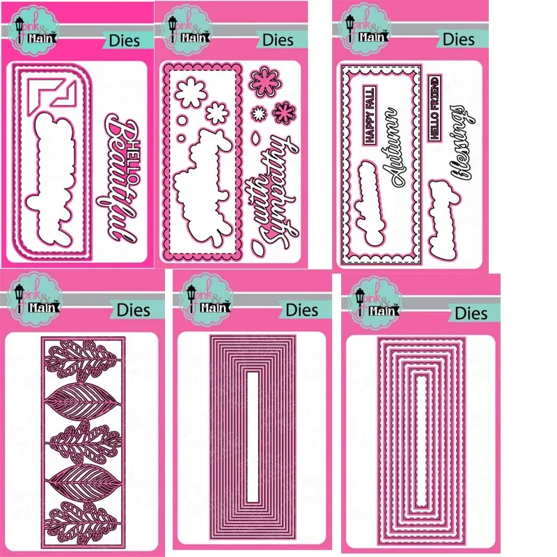 NEW Metal Cutting Dies six kinds Slimline for Scrapbooking Steel Craft Die Cut Embossing Paper Card Album Stencil
NEW Metal Cutting Dies six kinds Slimline for Scrapbooking Steel Craft Die Cut Embossing Paper Card Album Stencil