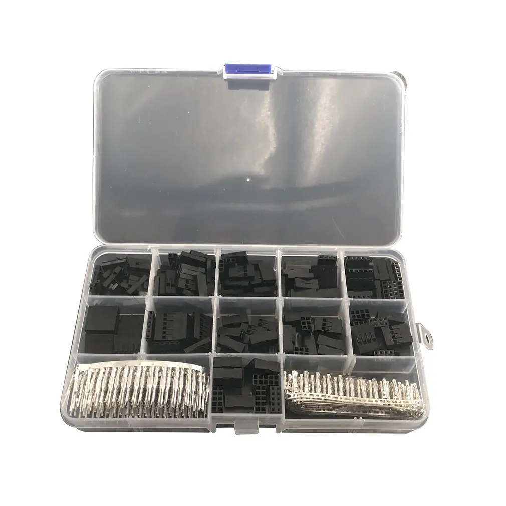 620pcs Dupont Connector 2.54mm Dupont Cable Jumper Wire Pin Header Housing Kit Male Crimp Pins+Female Pin Terminal Connector
620pcs Dupont Connector 2.54mm Dupont Cable Jumper Wire Pin Header Housing Kit Male Crimp Pins+Female Pin Terminal Connector