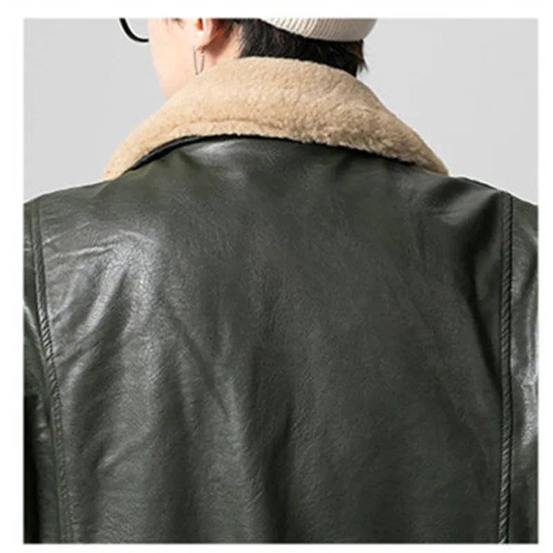 Winter Pu Leather Jacket Coat Men Fur Collar Military Motorcycle Biker Outwear Windbreaker Bomber Casual Autumn Warm Jacket
Winter Pu Leather Jacket Coat Men Fur Collar Military Motorcycle Biker Outwear Windbreaker Bomber Casual Autumn Warm Jacket