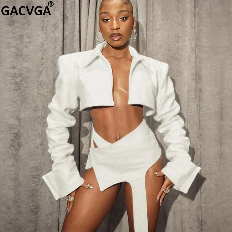 Женский комплект из двух предметов GACVGA, белый кардиган с длинным рукавом и юбка с лентами
Женский комплект из двух предметов GACVGA, белый кардиган с длинным рукавом и юбка с лентами