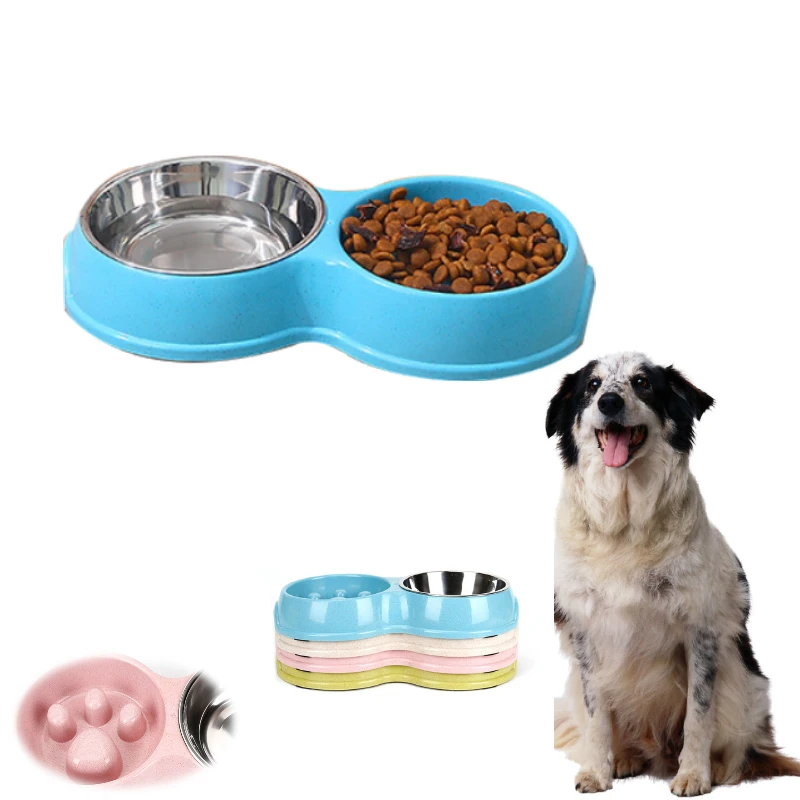 Double Pet Dog Feeder Bowl Slow Feeder Dog Cat Bowls Stainless Steel Drinking Dish Feeding Food Prevent Choking for Dogs Puppy
Double Pet Dog Feeder Bowl Slow Feeder Dog Cat Bowls Stainless Steel Drinking Dish Feeding Food Prevent Choking for Dogs Puppy