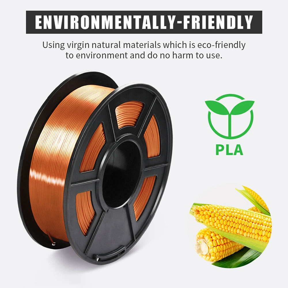 3D Printer Filament 1.75mm 1KG No Tangles No Bubbles Silk PLA Filament for School Home Showroom Office Electronics Fields
3D Printer Filament 1.75mm 1KG No Tangles No Bubbles Silk PLA Filament for School Home Showroom Office Electronics Fields