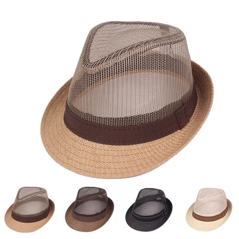 2021 Bowl Hat Men And Women Leisure European And American Ventilated Mesh Jazz Hat Couples Summer Beach Shade Foreign Trade Hat
2021 Bowl Hat Men And Women Leisure European And American Ventilated Mesh Jazz Hat Couples Summer Beach Shade Foreign Trade Hat