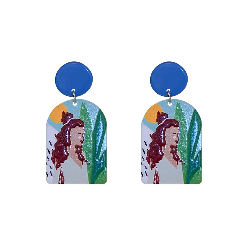 LOVOACC Exaggeration Abstract Head Portrait Earrings for Women Mujer Colorful Painting Geometric Arcylic Drop Earrings 2021
LOVOACC Exaggeration Abstract Head Portrait Earrings for Women Mujer Colorful Painting Geometric Arcylic Drop Earrings 2021