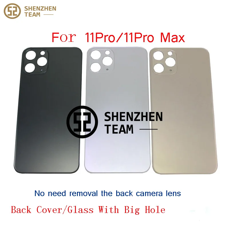 SZteam For iPhone 11 Pro 11Pro Max Housing Rear Glass Back Cover Replacement Parts Big Hole And Small Hole 
SZteam For iPhone 11 Pro 11Pro Max Housing Rear Glass Back Cover Replacement Parts Big Hole And Small Hole