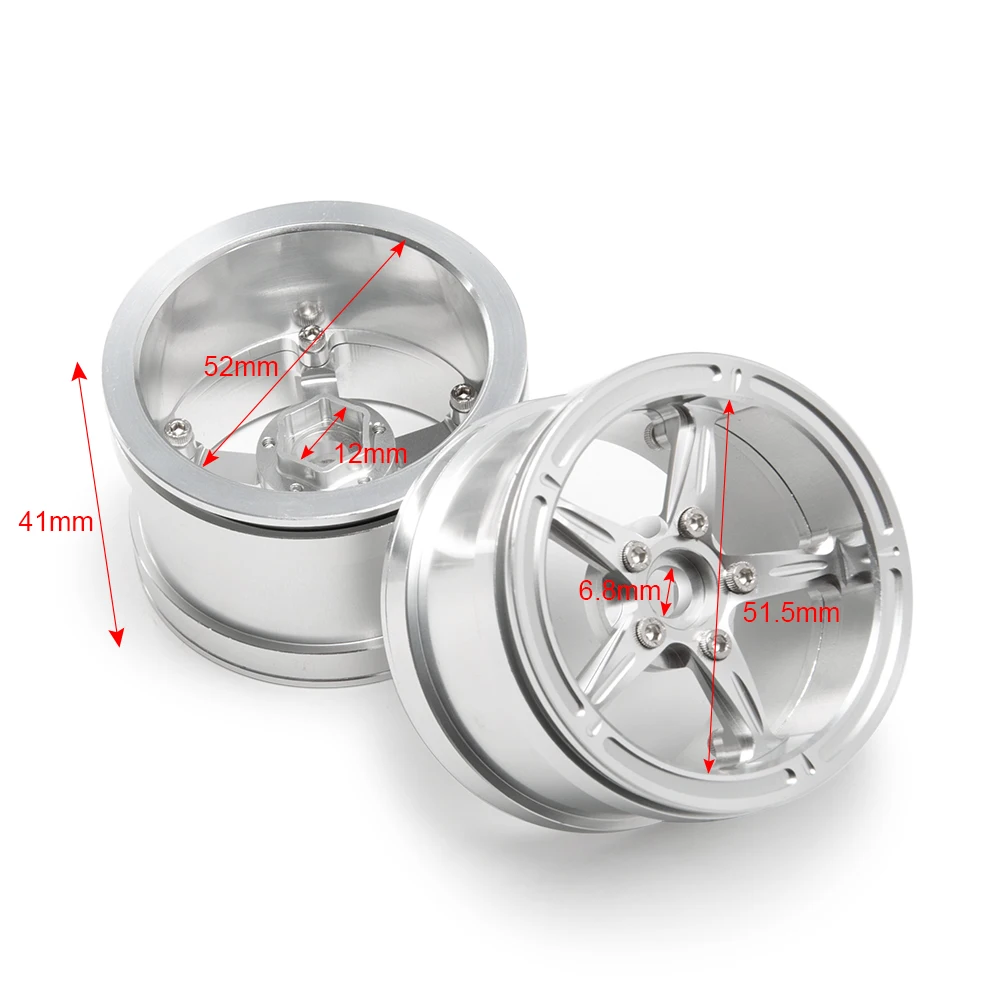 YEAHRUN 2.2 inch Metal Beadlock Wheel Rims Wheel Hub for SCX10 Wraith 90048 RR10 TRX-4 TRX-6 1/10 RC Crawler Car Parts
YEAHRUN 2.2 inch Metal Beadlock Wheel Rims Wheel Hub for SCX10 Wraith 90048 RR10 TRX-4 TRX-6 1/10 RC Crawler Car Parts