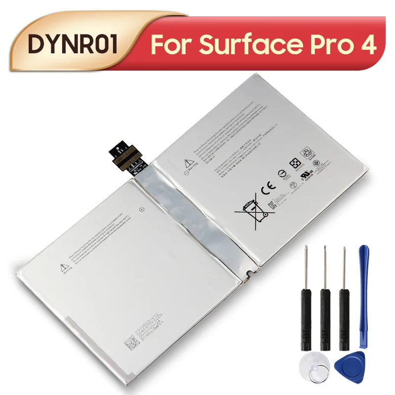 Original Replacement Tablet Battery DYNR01 For Microsoft Surface Pro 4 Pro4 G3HTA027H 1724 5087mAh with Tools
Original Replacement Tablet Battery DYNR01 For Microsoft Surface Pro 4 Pro4 G3HTA027H 1724 5087mAh with Tools