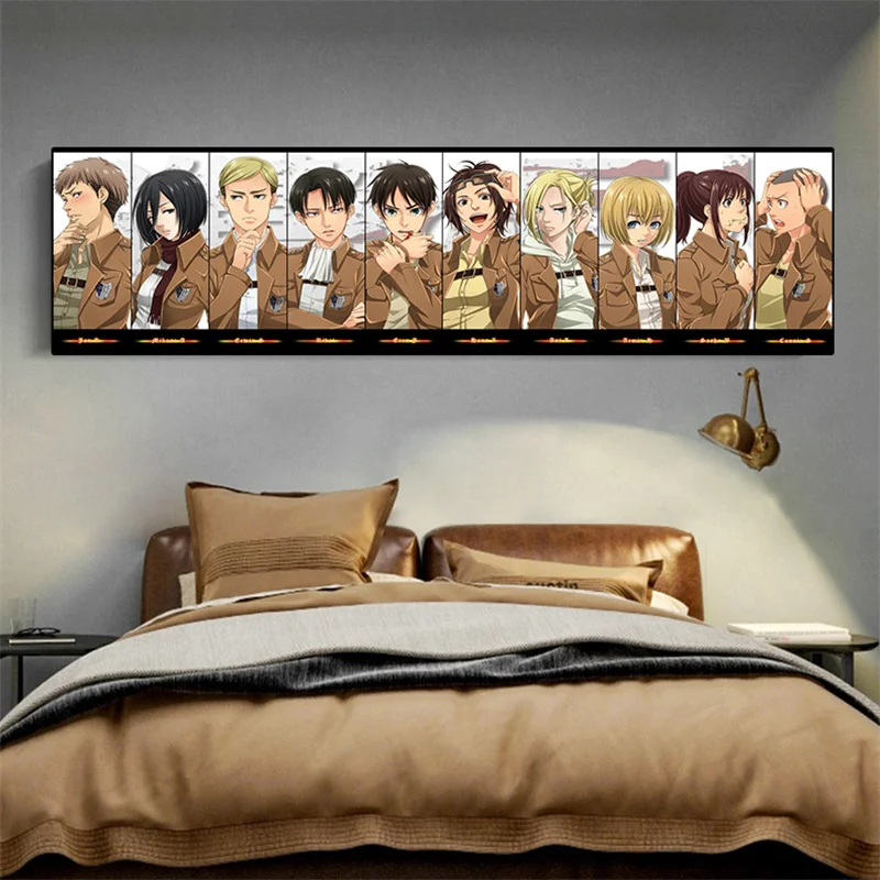 Japanese Anime Attack on Titan Family Canvas Painting Anime Character Poster Print Wall Art Pictrue for Living Room Decoration
Japanese Anime Attack on Titan Family Canvas Painting Anime Character Poster Print Wall Art Pictrue for Living Room Decoration