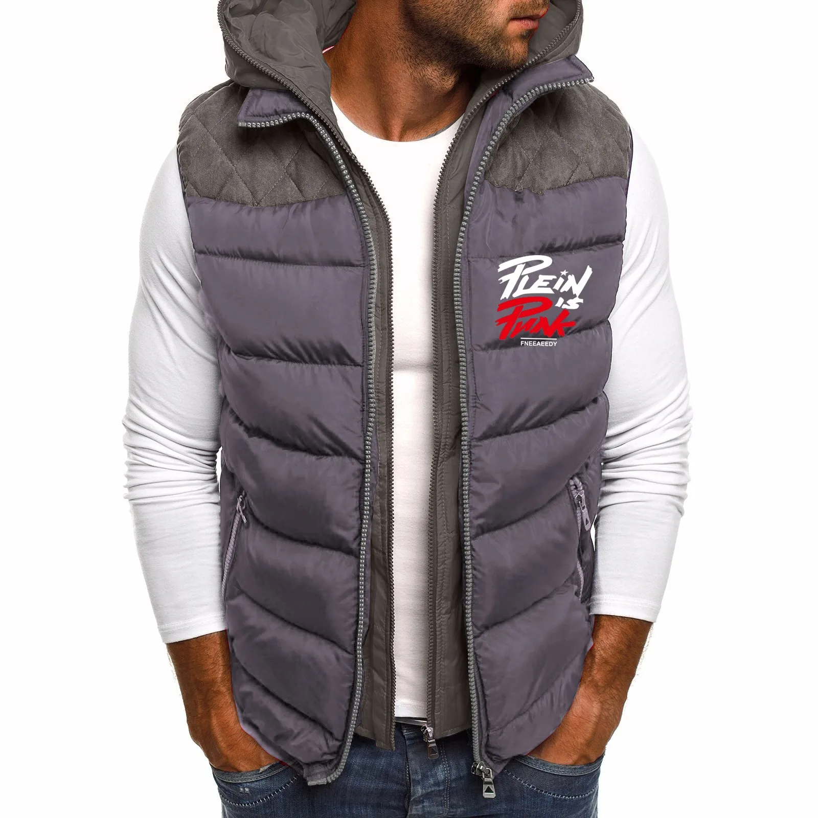 Men's Vests Hoodie Autumn Winter Zipper Fashion Pure Color Waistcoat Vest Top Coat high quality Fashion Men male tops Jackets
Men's Vests Hoodie Autumn Winter Zipper Fashion Pure Color Waistcoat Vest Top Coat high quality Fashion Men male tops Jackets