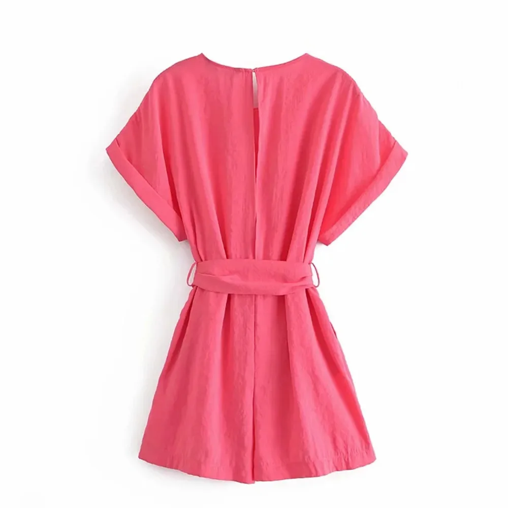 2021 ZA summer new fashion all-match round neck short sleeve belt one-piece shorts RA 1165137 1165/137
2021 ZA summer new fashion all-match round neck short sleeve belt one-piece shorts RA 1165137 1165/137