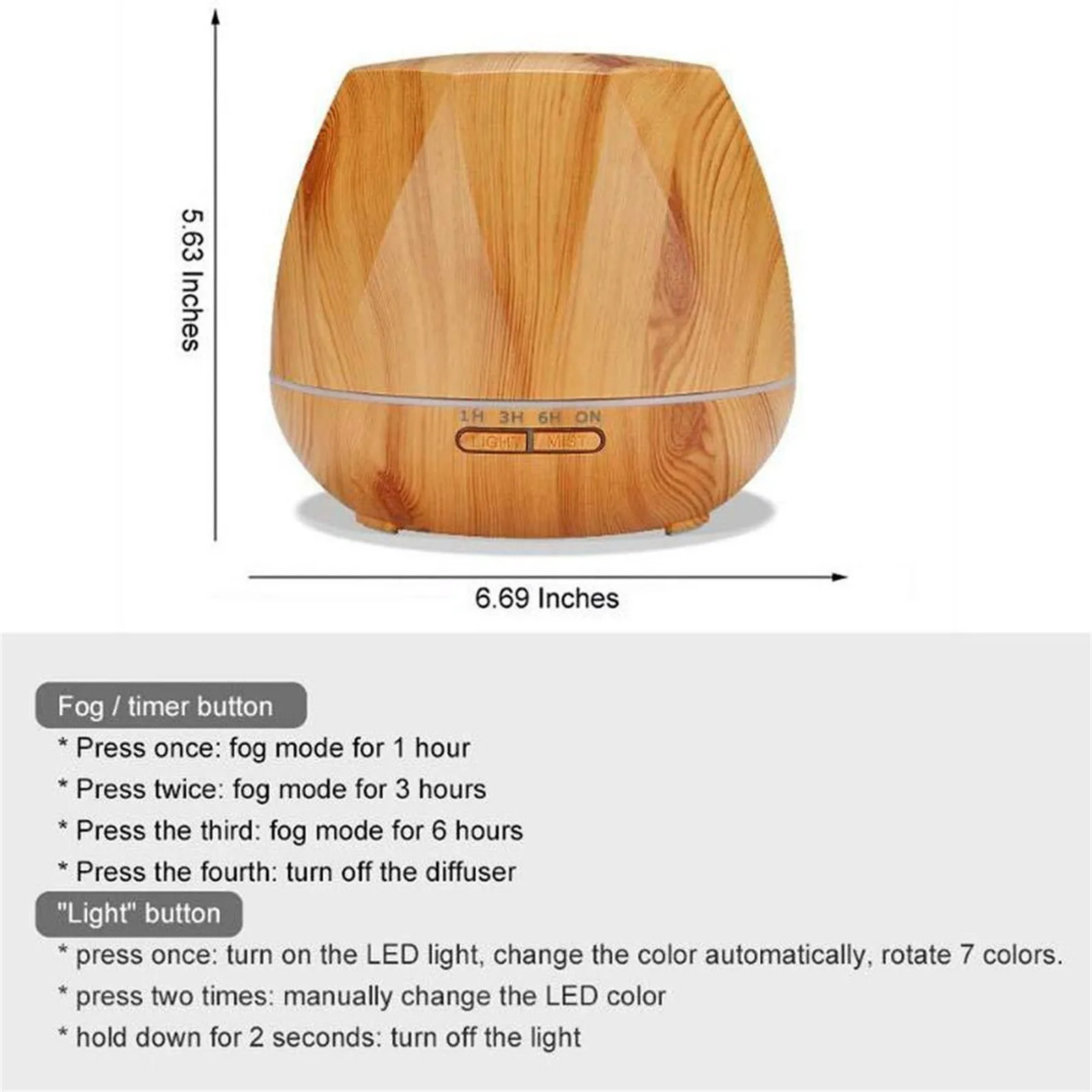 Aromatherapy Diffuser Cool Mist Humidifier Wood Grain Aroma Diffuser Aromatic Essential Oil Aromatherapy Cool Mist Maker#db4
Aromatherapy Diffuser Cool Mist Humidifier Wood Grain Aroma Diffuser Aromatic Essential Oil Aromatherapy Cool Mist Maker#db4
