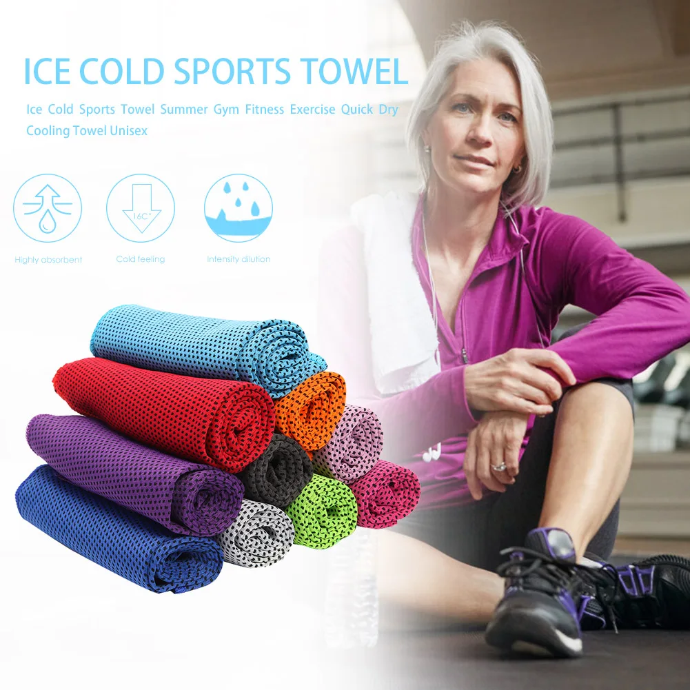 Ice Cold Sports Towel Summer Gym Outdoor Fitness Exercise Quick Dry Cooling Towel for Men Women Unisex
Ice Cold Sports Towel Summer Gym Outdoor Fitness Exercise Quick Dry Cooling Towel for Men Women Unisex