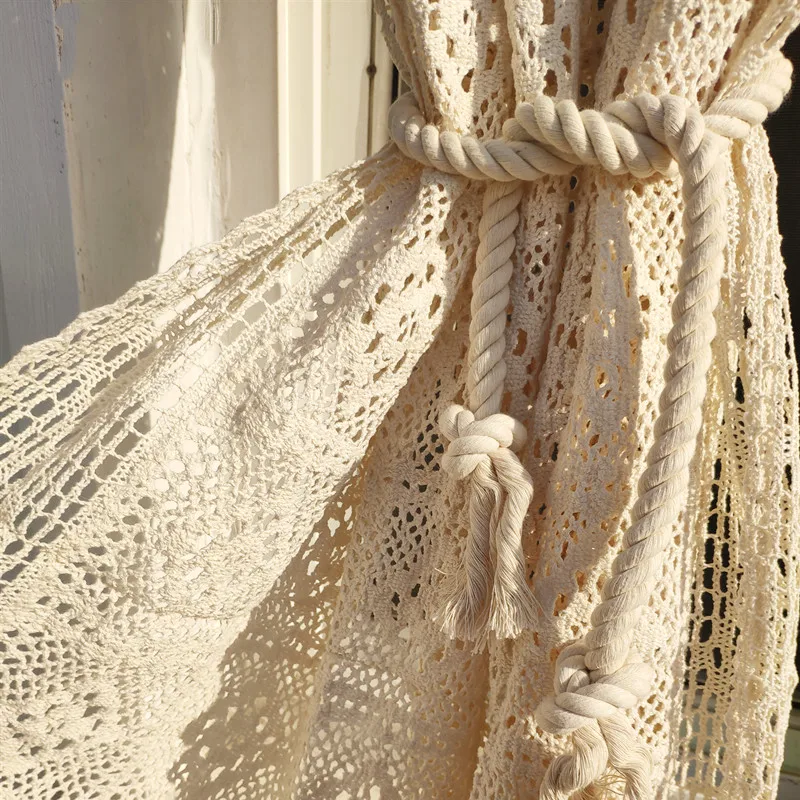 Juyang. Cotton line crochet decorative curtain. Crochet craft blackout curtains. Lace hollow lace curtains
Juyang. Cotton line crochet decorative curtain. Crochet craft blackout curtains. Lace hollow lace curtains