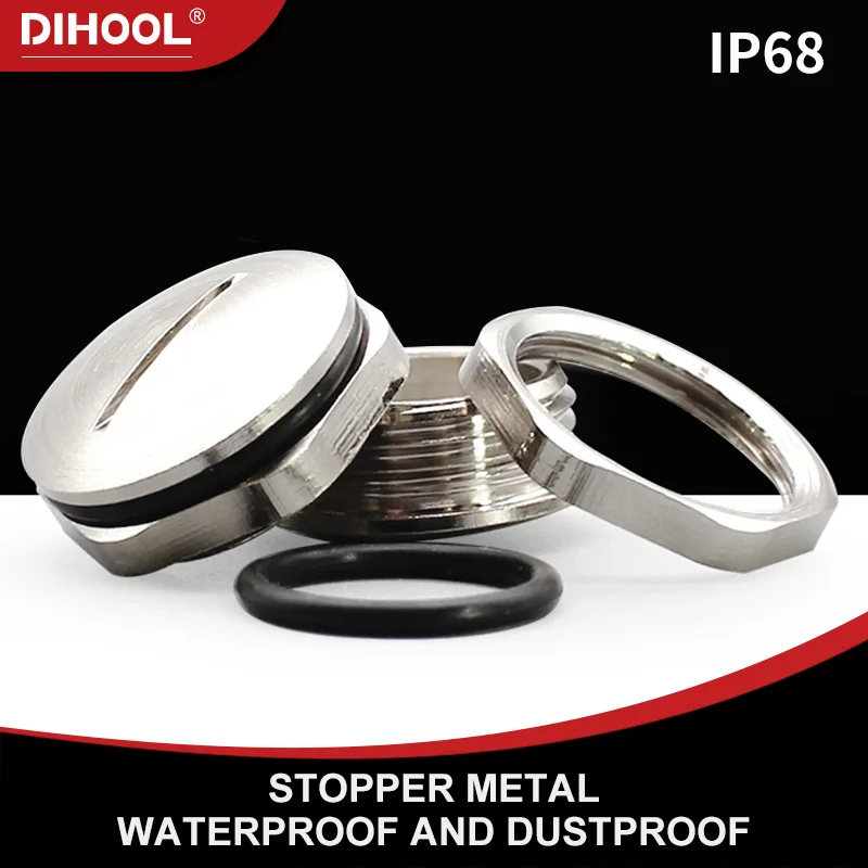 Metal Stopper Plug Metric Nickel Plated Brass Screw Cover With Nut IP68 M12 M16 M18 M20 M22 M24 M36 M50 Metric Blanking Plugs
Metal Stopper Plug Metric Nickel Plated Brass Screw Cover With Nut IP68 M12 M16 M18 M20 M22 M24 M36 M50 Metric Blanking Plugs