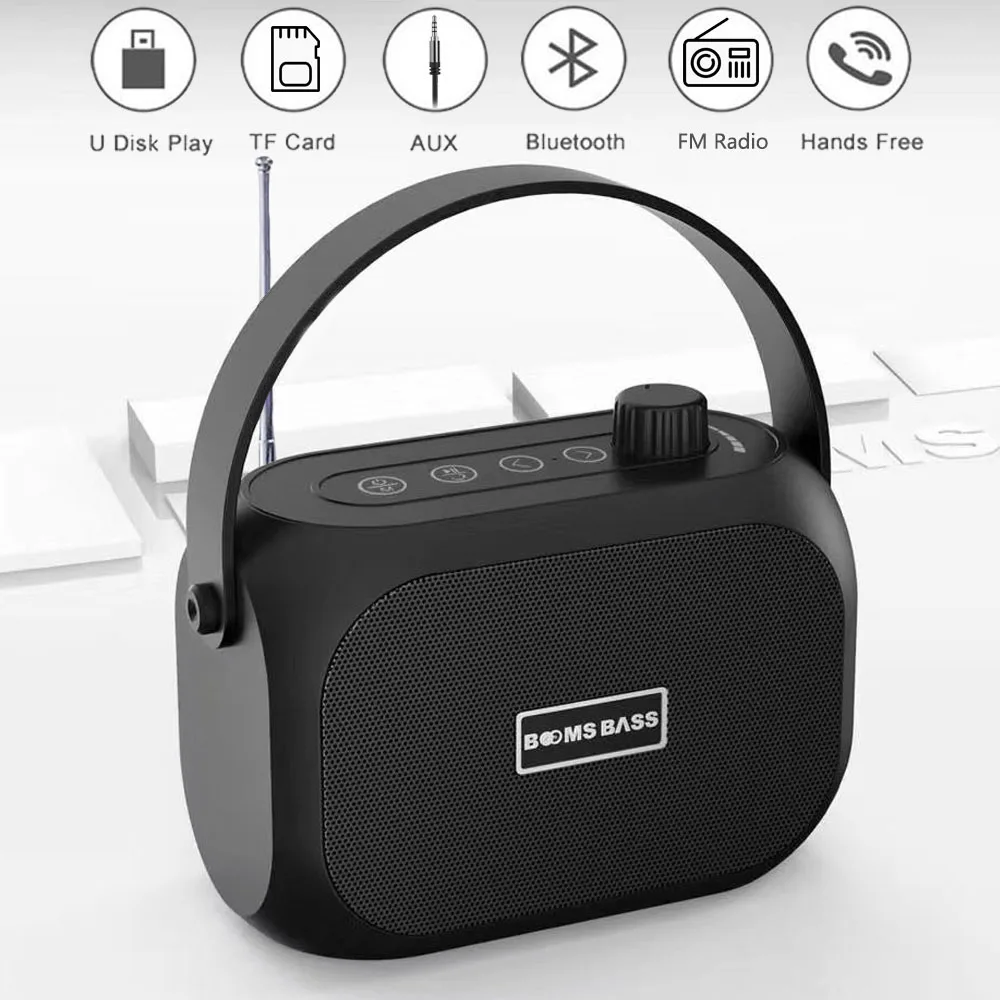 Portable Wireless Speakers Powerful Bluetooth Speaker Stereo Bass Subwoofer FM Radio TF Card USB Play MP3 Music Column for Phone
Portable Wireless Speakers Powerful Bluetooth Speaker Stereo Bass Subwoofer FM Radio TF Card USB Play MP3 Music Column for Phone