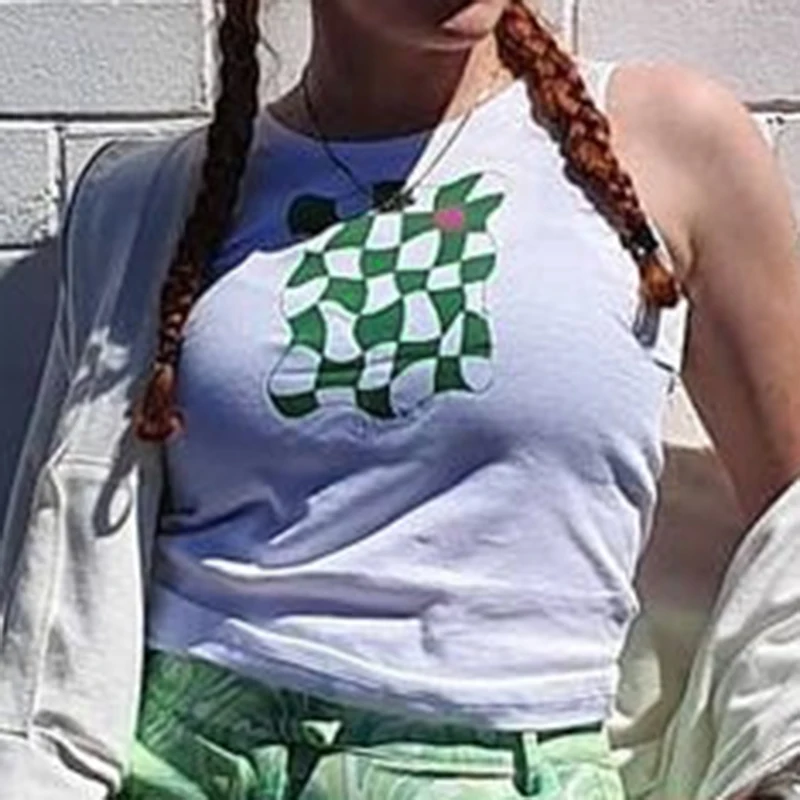 Summer Plaid Print Y2K White Cotton Shirts Casual Harajuku Retro Cute Tank Tops Aesthetic 2000s Camis Vest Vintage
Summer Plaid Print Y2K White Cotton Shirts Casual Harajuku Retro Cute Tank Tops Aesthetic 2000s Camis Vest Vintage