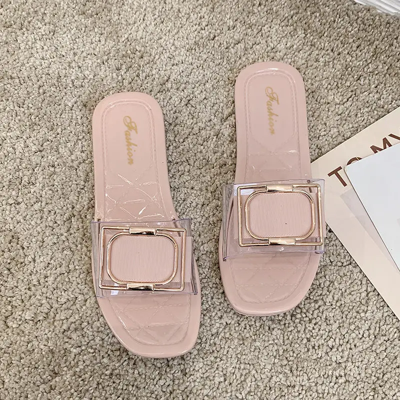 Baotou half slippers women's summer new flat bottom wear fashion pointed flat heel rivet net red cool women
Baotou half slippers women's summer new flat bottom wear fashion pointed flat heel rivet net red cool women