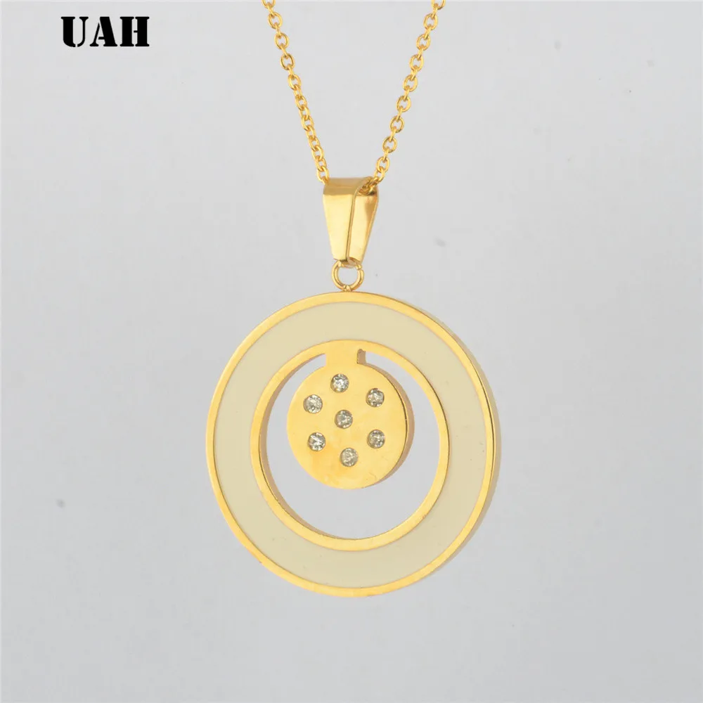 UAH Hottest Fashion Casual Personality Circle Crystal Pendant Gold Color Necklace High Quality Simple Choker Necklaces Women
UAH Hottest Fashion Casual Personality Circle Crystal Pendant Gold Color Necklace High Quality Simple Choker Necklaces Women