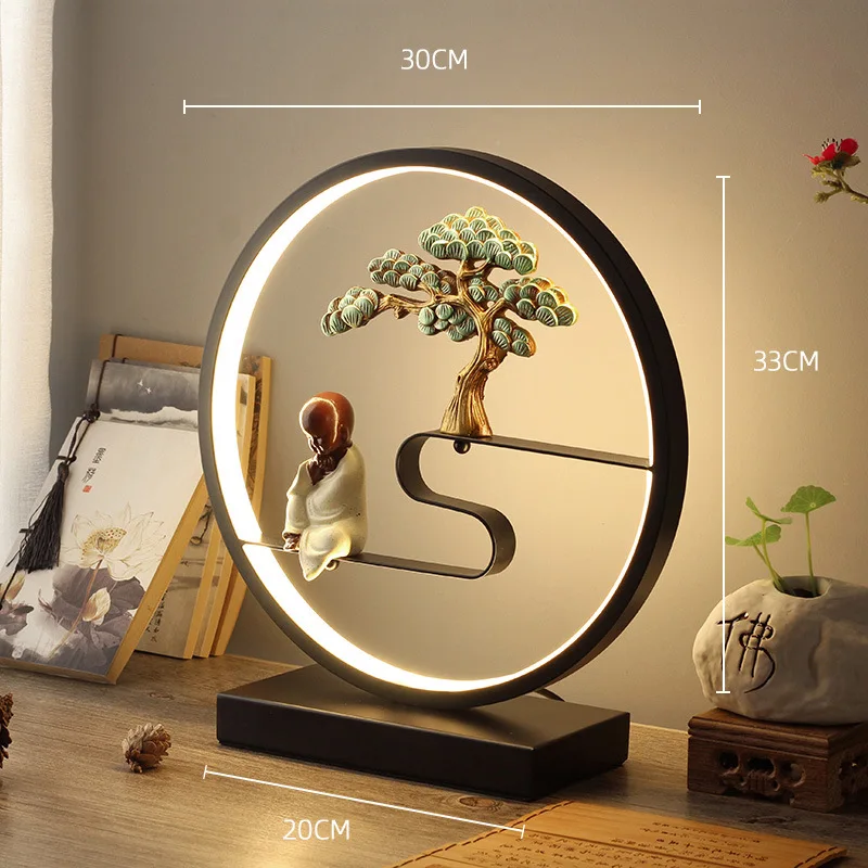 NEW Table Lamp Living Room Bedroom Entrance Study Room Zen Atmosphere Chinese Style Lighting Desk Decorative Night Light
NEW Table Lamp Living Room Bedroom Entrance Study Room Zen Atmosphere Chinese Style Lighting Desk Decorative Night Light