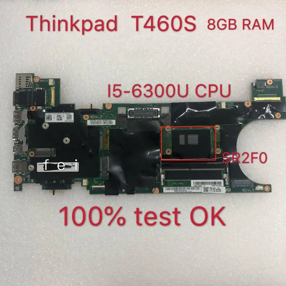 for Thinkpad T460S CPU i5-6300U I5-6200U 8G laptop integrated graphics card motherboard.
for Thinkpad T460S CPU i5-6300U I5-6200U 8G laptop integrated graphics card motherboard.