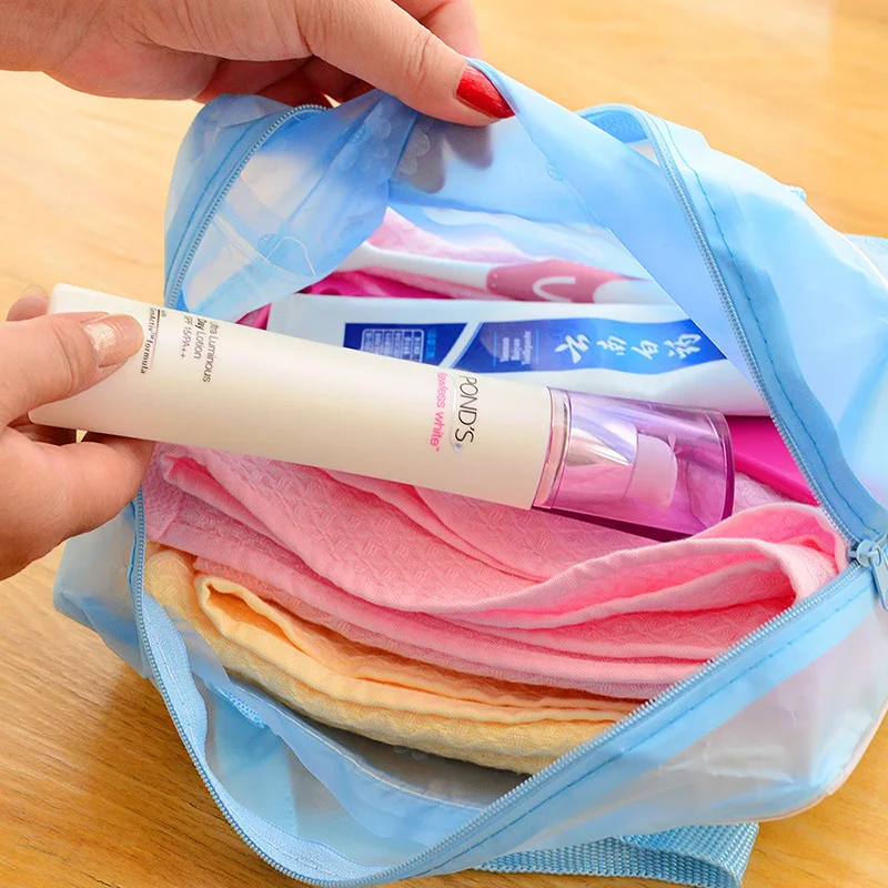 Waterproof PVC Cosmetic Storage Bag Women Transparent Organizer for Makeup Pouch Compression Travelling Bath Bags
Waterproof PVC Cosmetic Storage Bag Women Transparent Organizer for Makeup Pouch Compression Travelling Bath Bags