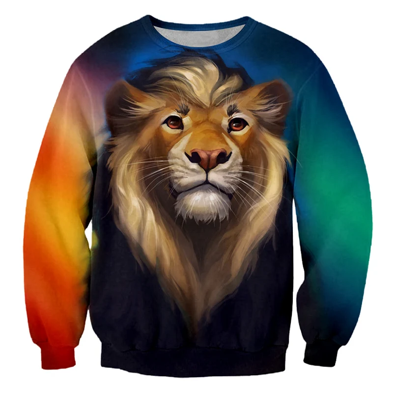 IFPD EU/US Size New Lovely Sweatshirts 3D Printed Lion Summer Long Sleeves Casual Big Size Garment Men's Woman's Pullovers
IFPD EU/US Size New Lovely Sweatshirts 3D Printed Lion Summer Long Sleeves Casual Big Size Garment Men's Woman's Pullovers