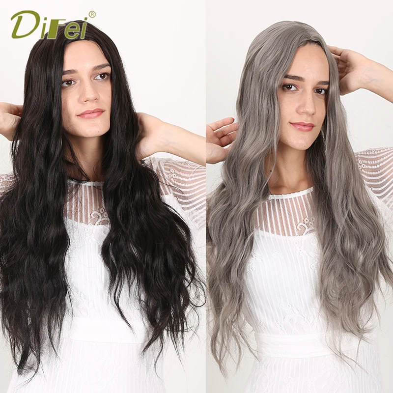 DEFEI 28 Inch Long Wavy Hair Synthetic Natural Black Wig Heat-resistant Wig For Female Cosplay
DEFEI 28 Inch Long Wavy Hair Synthetic Natural Black Wig Heat-resistant Wig For Female Cosplay