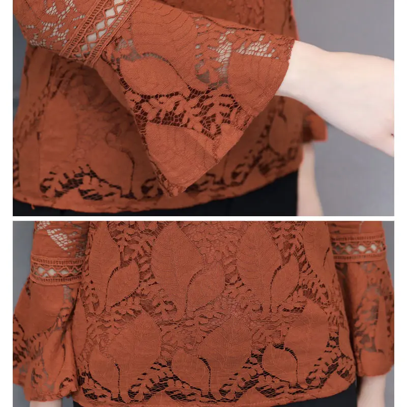 Plus size Women clothing Spring autumn sexy v neck lace Shirt Tops hollow out female Elegant long sleeve Blouse shirts
Plus size Women clothing Spring autumn sexy v neck lace Shirt Tops hollow out female Elegant long sleeve Blouse shirts